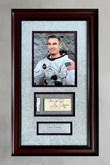 Gene Cernan-Apollo 17 signed cut