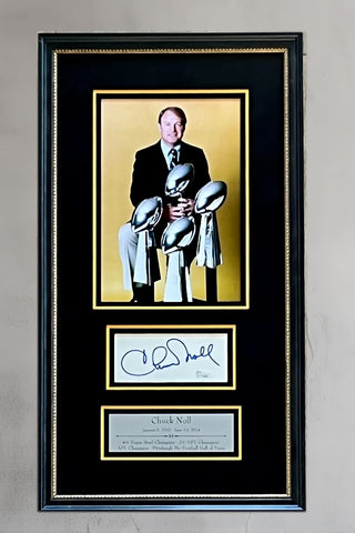 Chuck Noll signed cut