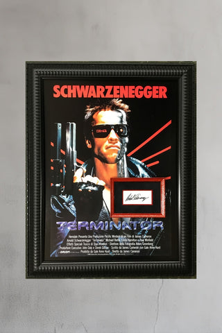 Arnold Schwarzenegger signed cut