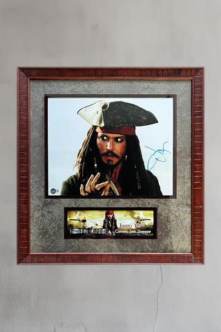 Johnny Depp-Pirates of the Caribbean signed photo