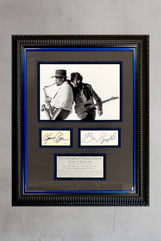 Bruce Springsteen/Clarence Clemons-Born To Run signed cuts