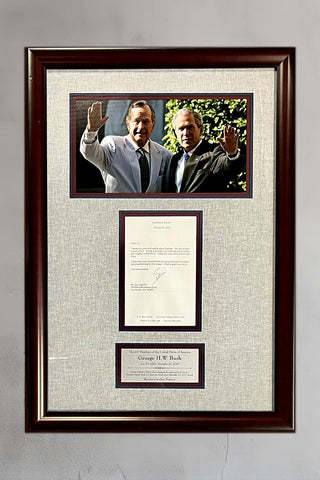 President George H.W. Bush signed letter w/9-11 content