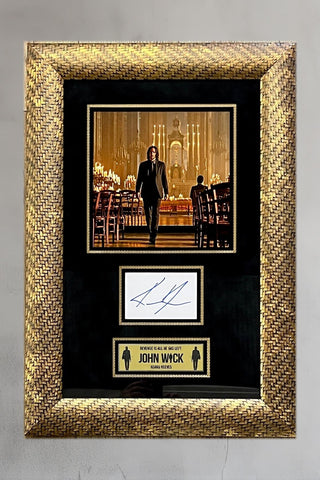 Keanu Reeves-John Wick signed cut