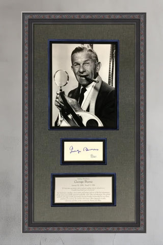 George Burns-Comedian signed cut