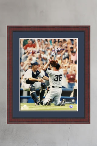 David Cone/Joe Girardi signed perfect game 16x20 photo