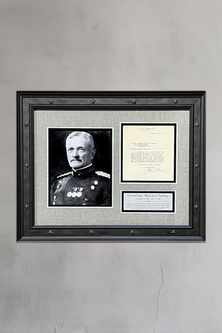 General John "Blackjack" Pershing signed letter