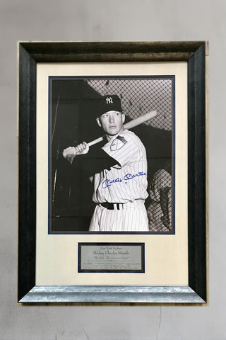 Mickey Mantle signed 16x20 photo