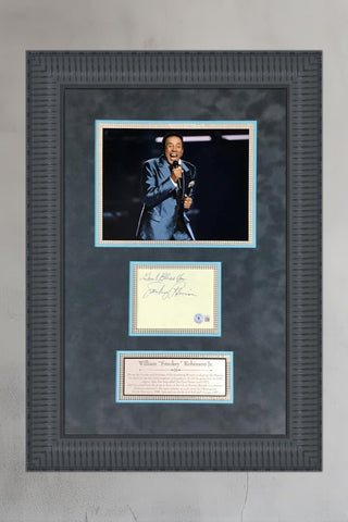 Smokey Robinson Signed Cut