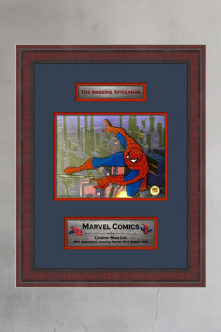 Spider-Man Animation Seri Cel Custom Framed