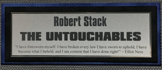 Robert Stack-The Untouchables signed cut