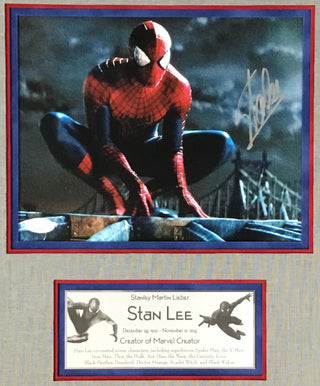 Stan Lee Marvel Creator Spiderman Signed Building Photograph