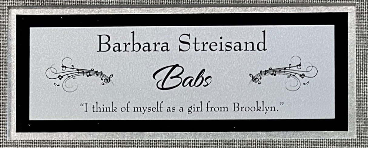 Barbara Streisand signed cut