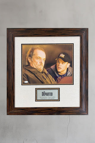 Jack Nicholson & Matt Damon Signed The Departed 11x14 Photo