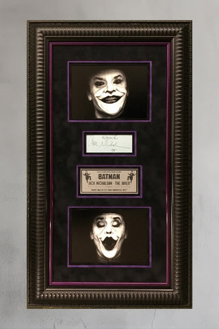 Jack Nicholson The Joker Batman Signed Display