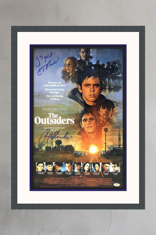 The Outsiders C. Thomas Howell Ralph Macchio Autographed Photo