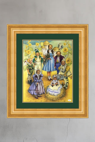 Wizard of OZ 6 Munchkins Signed Print