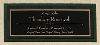 Theodore Roosevelt Original 1898 Cover Harper's Weekly Rough Rider