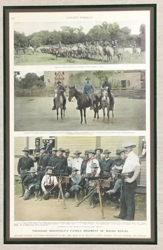 Theodore Roosevelt Original 1898 Leslie's Weekly Rough Riders