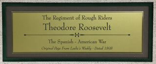 Theodore Roosevelt Original 1898 Leslie's Weekly Rough Riders