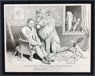 Theodore Roosevelt Original 1910 Harper's Weekly The Lion