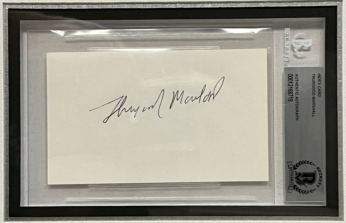 Thurgood Marshall-Supreme Court signed cut