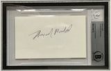 Thurgood Marshall-Supreme Court signed cut
