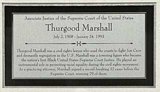 Thurgood Marshall-Supreme Court signed cut