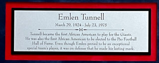 Emlen Tunnell signed cut