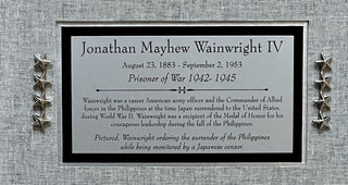 General Jonathan "Skinny" Wainwright signed letter