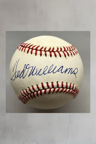 Ted Williams signed A.L. Baseball-JSA