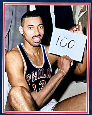 Wilt Chamberlain signed cut