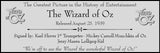 Wizard of OZ Signed by 3 Munchkins  Yellow Brick Road
