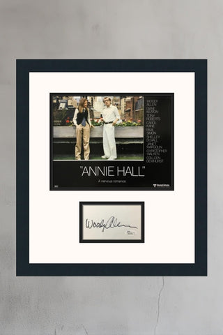 Woody Allen Annie Hall Signed Custom Framed Photo