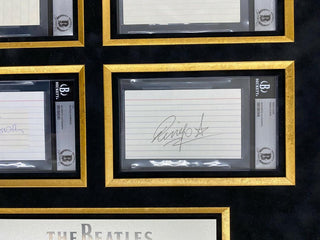 The Beatles Group Signed Slabbed Signature Cards