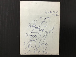 Smokey Robinson Signed Cut