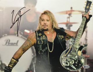 Vince Neil Motley Crue Signed Photograph