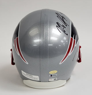 Tom Brady/Rob Gronkowski-Patriots signed full size helmet-Beckett/TriStar