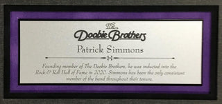 Patrick Simmons Doobie Brothers Signed Cut