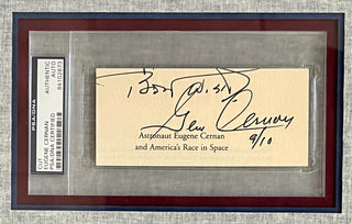 Gene Cernan-Apollo 17 signed cut