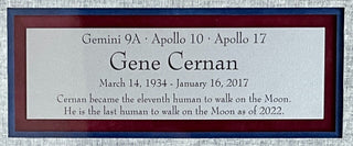 Gene Cernan-Apollo 17 signed cut