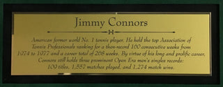 Jimmy Connors signed cut