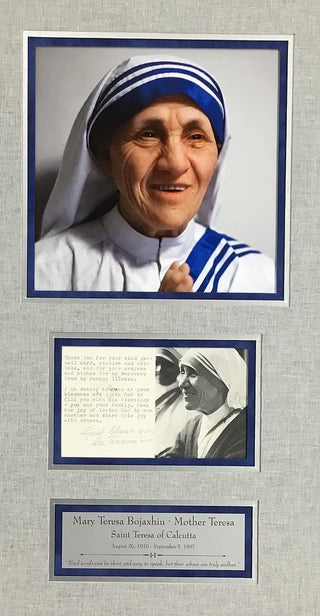 Mary Mother Teresa Signed Thank You Letter