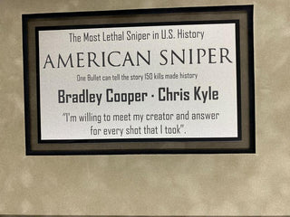 Bradley Cooper Signed American Sniper Photo