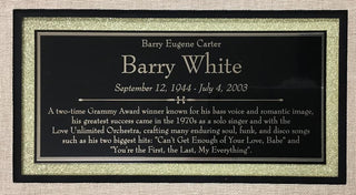 Barry White Signed Cut