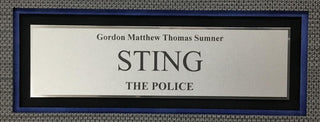 Sting Signed Cut The Police