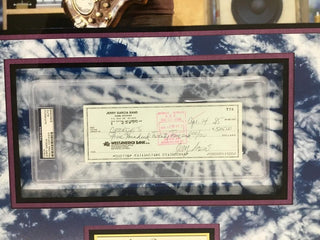 Jerry Garcia Signed Check The Grateful Dead