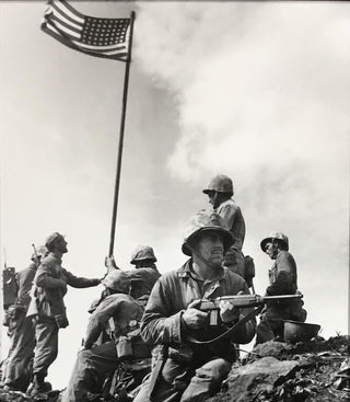 Charles Lindberg Flag Raising Iwo Jima Signed Photo