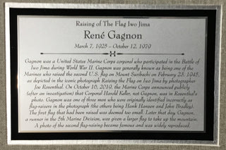 Rene Gagnon-Iwo Jima Flag Raiser signed cut