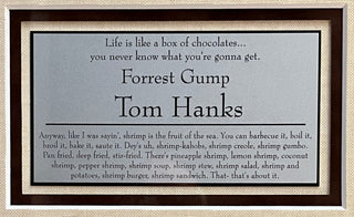 Tom Hanks-Forrest Gump signed cut