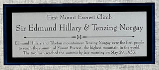 Edmund Hillary/Tenzing Norgay-Mt Everest signed FDC